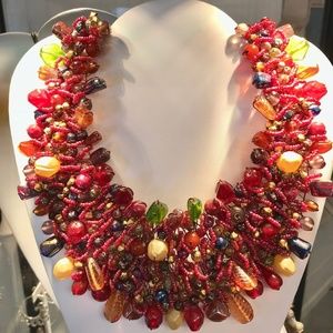 Tibetan Necklace - Red